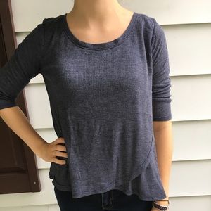 Navy blue long sleeved top